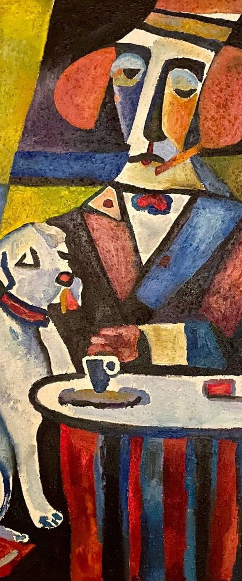 DOGG SCHMUL AND CUP OF COFFE by Tatiana Fedorovskaya
