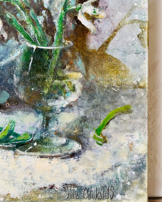 Flowers in Glass Still Life