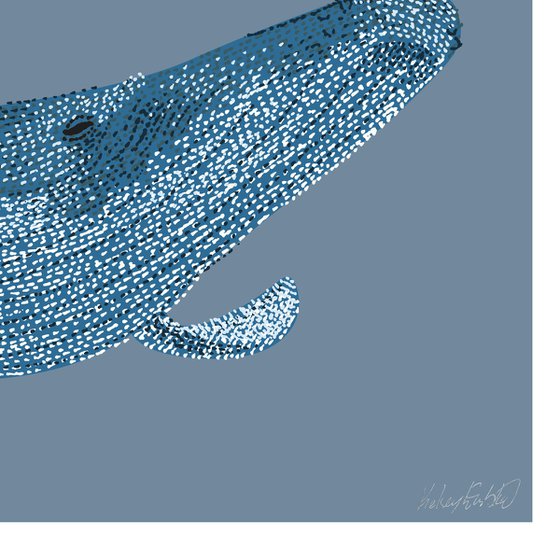 Humpback Whale - Stippling Illustration