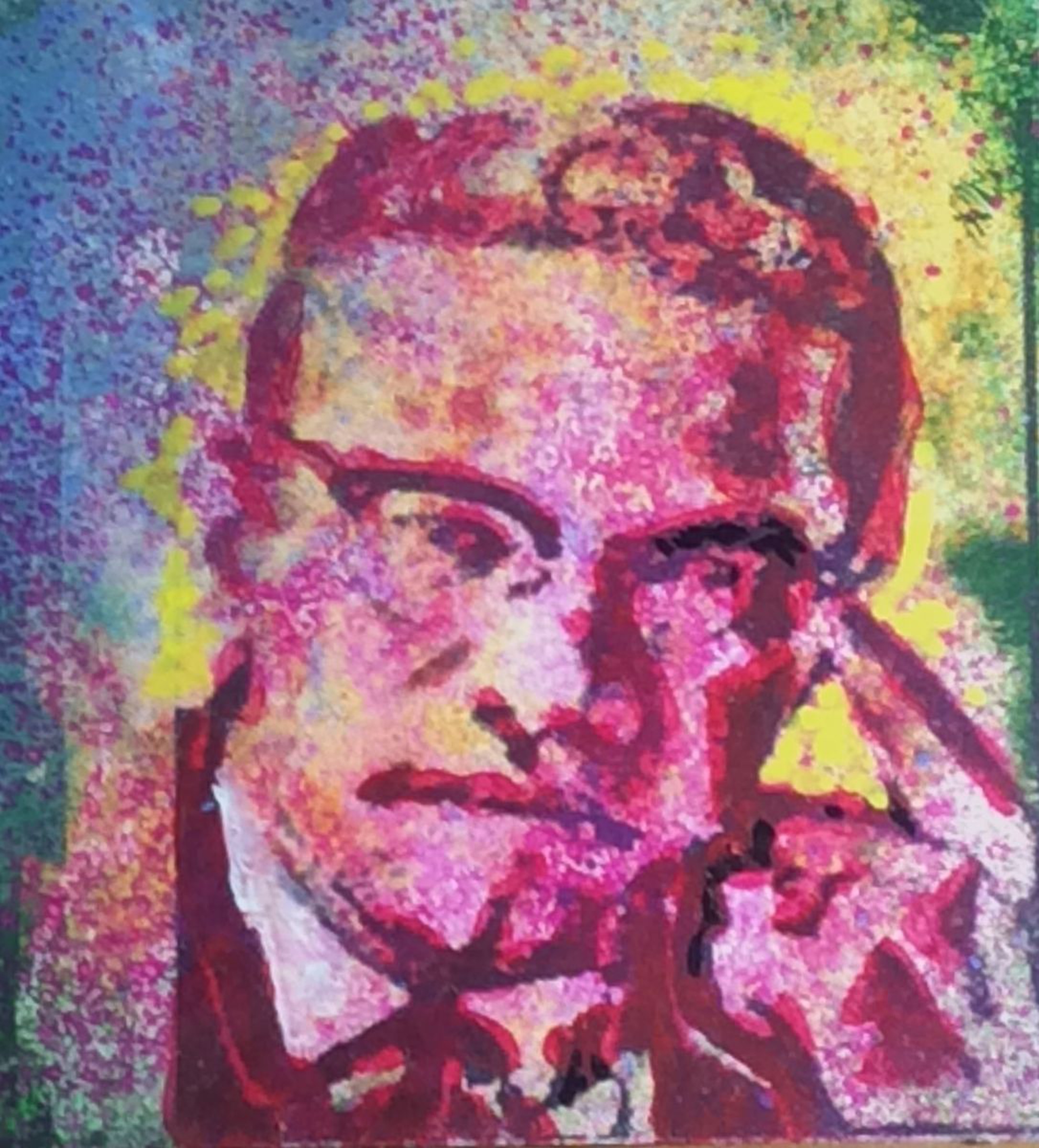 Malcolm X Spray Paint Painting By Ro West Artfinder