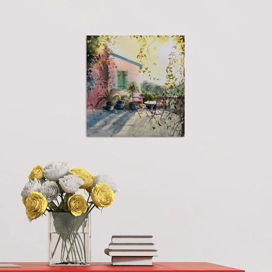 Sunlit Cyprus Corner