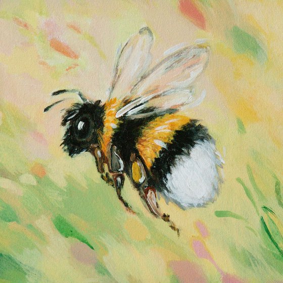 Happy bumblebee 50x40 cm