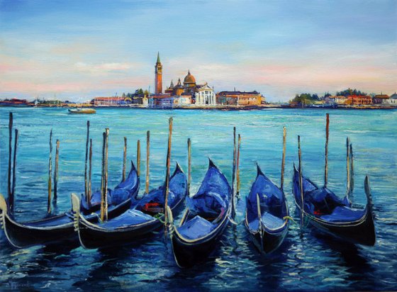 Gondolas in Venice