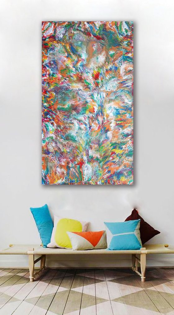 Solaris | 60 x 34 IN / 152 x 86 CM | XL Abstract Painting