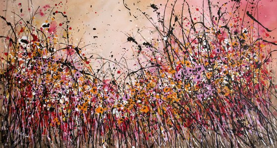 Never-Ending Delights #2  - Extra Large original floral landscape