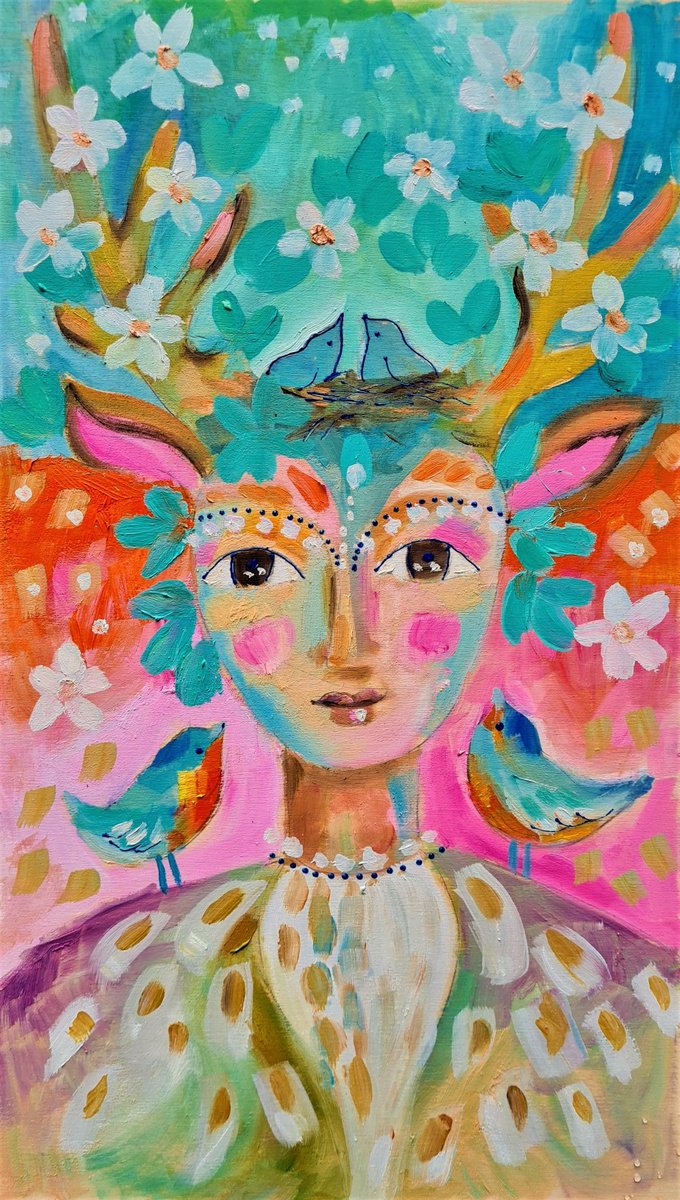 Deer Princess by Simon Tnde