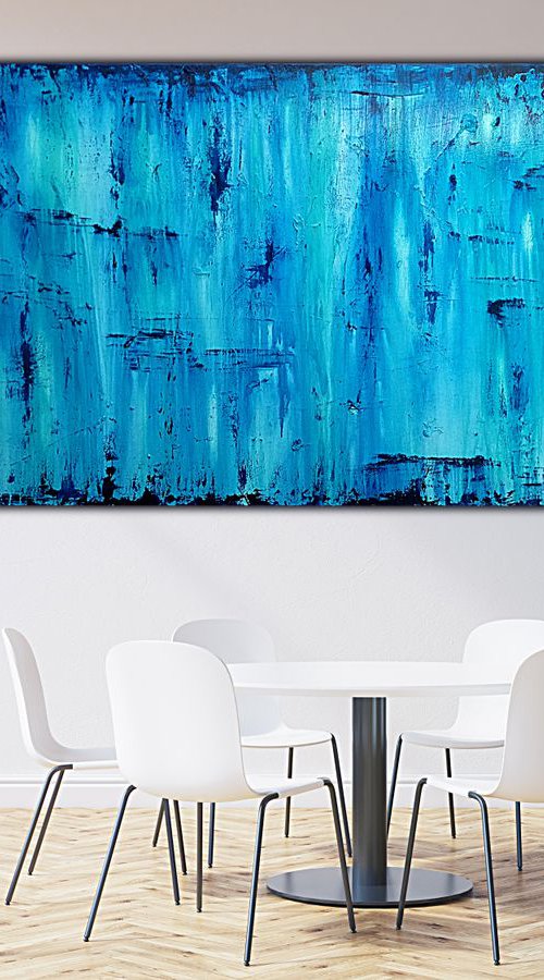 Lagoon Dreams  - Extra Large Artwork - Free Shipping ! by Branisa Beric