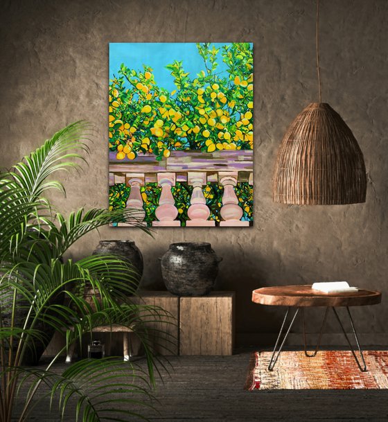 Lemon Trees / 100 x 80 x 4.5 cm