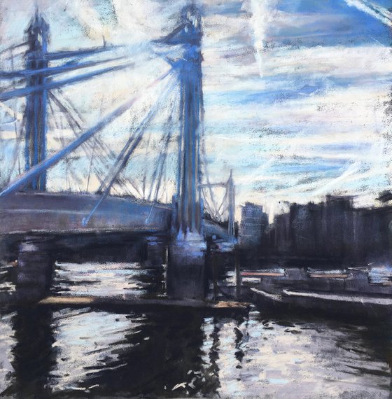 Albert Bridge contre jour - London