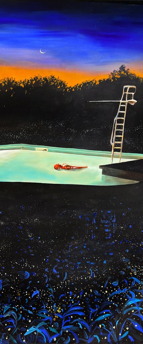 Night pool by Sofia Fresia