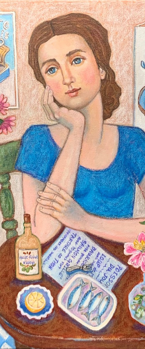 Colette In Collioure by Holly Wojahn