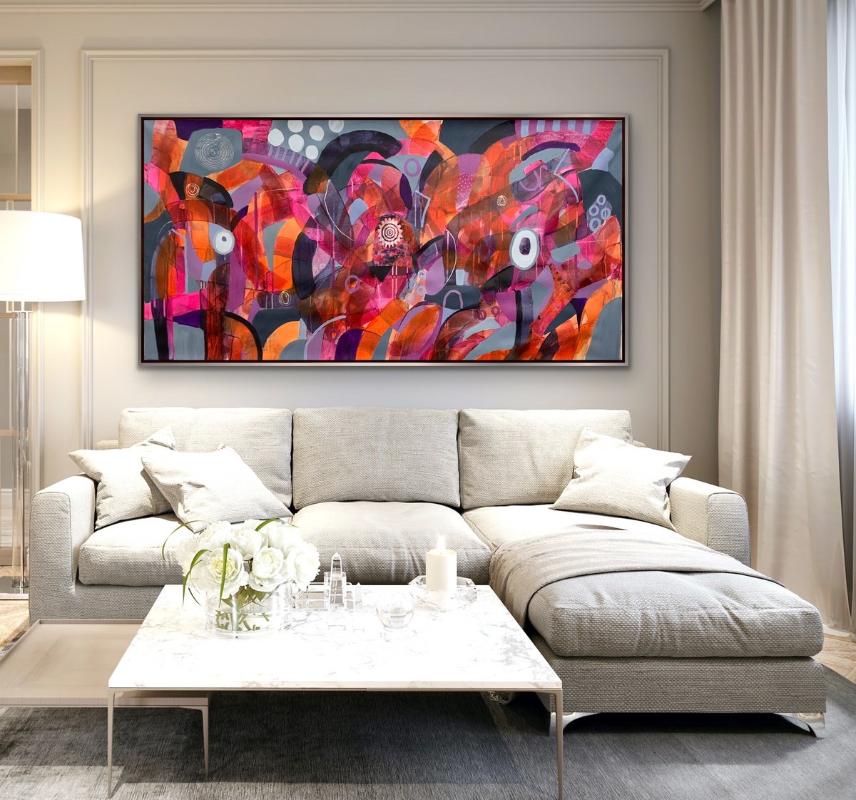 Out Of Darkness By Rashna Hackett, 72 X 37, Artwork For Sale On Artfinder