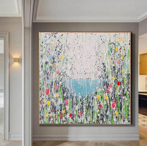 Summer Vibes - large painting by Christina Reiter
