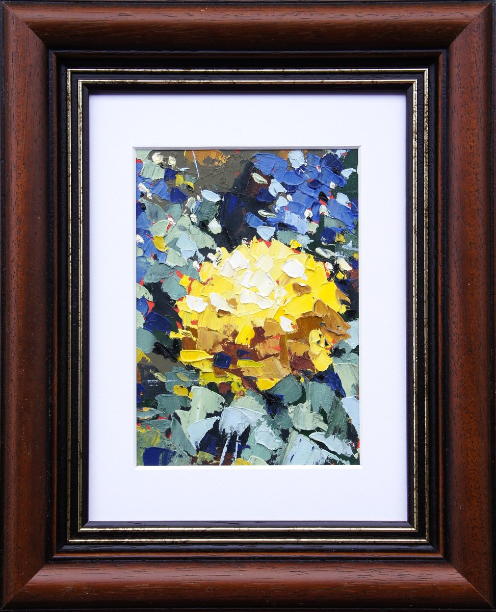 Impressionistic Botanical Oil Painting By Irina Plaksina, 10 X 13, Autumn In The Old Garden, Original Artwork