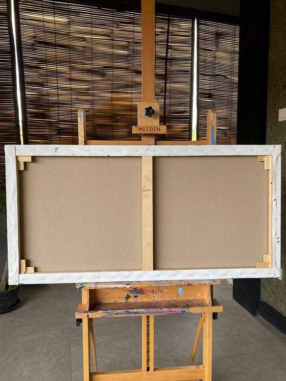 Magnolia Blossoms on Blue