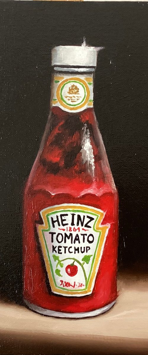 Tomato ketchup still life by Jane Palmer Art