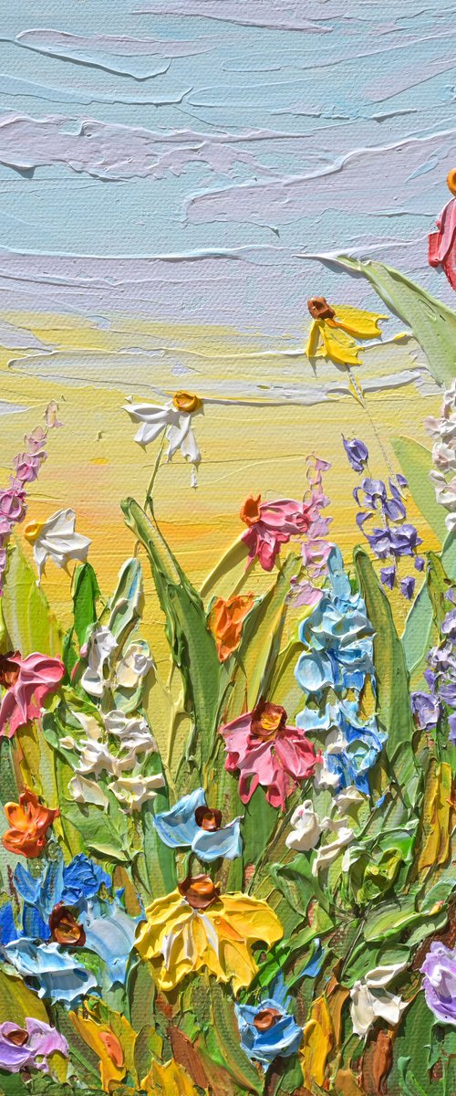Flourish of Summer - Floral Painting by Olga Tkachyk