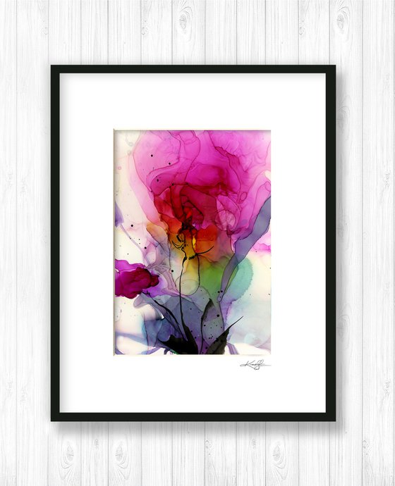 Flower Zen 21 - Floral Abstract Painting by Kathy Morton Stanion