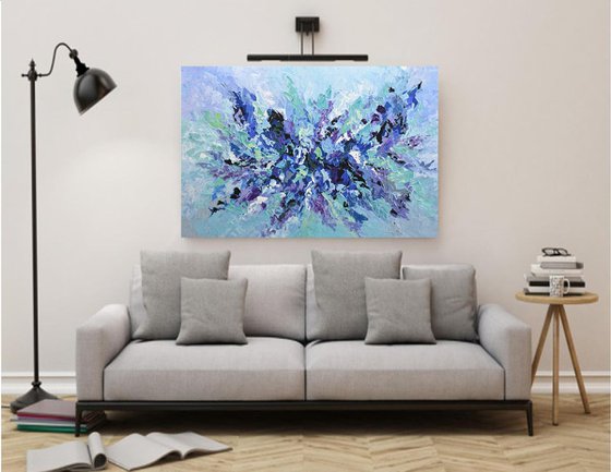 Lilac Blossom - Abstract Acrylic Painting