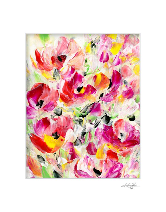 Tranquility Blooms 38 - Flower Painting by Kathy Morton Stanion