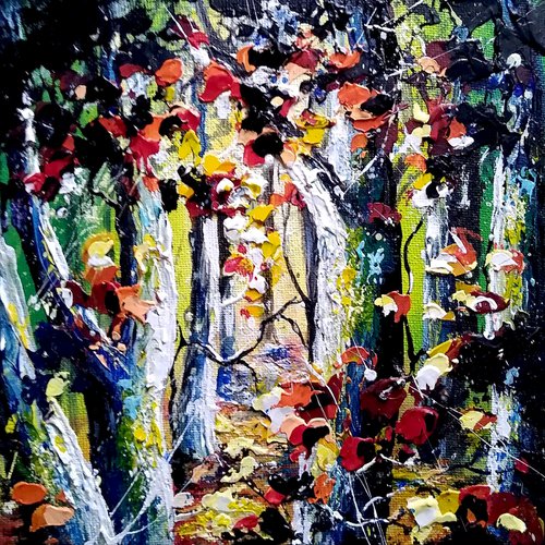 Trees and forests - 'Sun-dappled' by Andrew Alan Johnson
