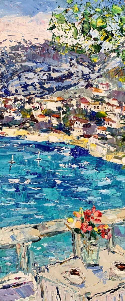 Summer terrace in Amalfi by Vilma Gataveckienė