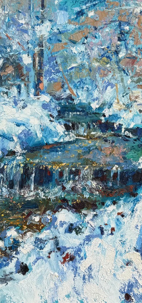 Mountain river by Andrii Chebotaru