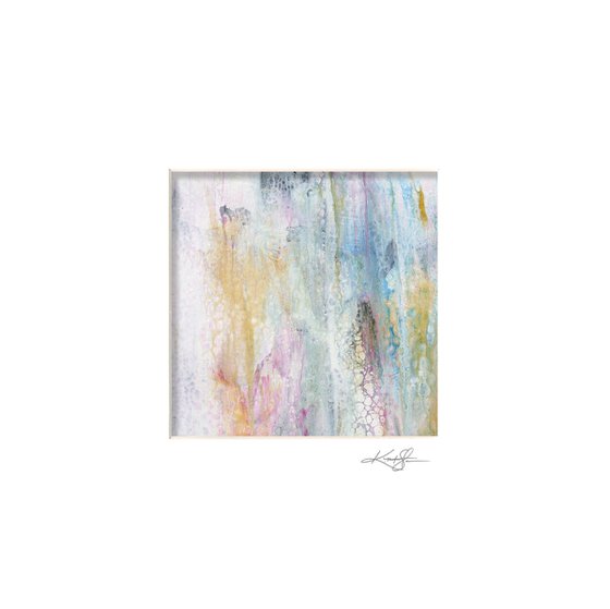 Abstract Secrets Collection 9 - 3 Abstract Paintings in mats by Kathy Morton Stanion