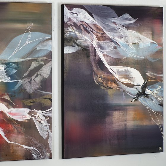 Opaline Grace Triptych