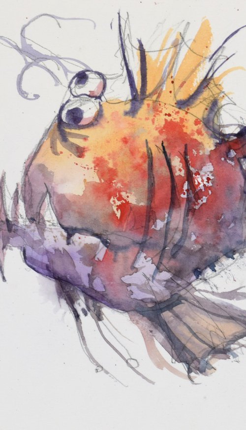 Fish ( A+)2 by Goran Žigolić Watercolors
