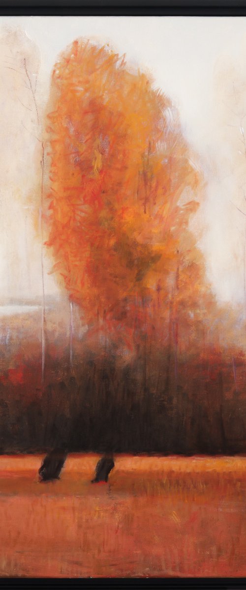 When the leaves shed their wings 30x30 inch 76x76 cm by Bo Kravchenko by Bo Kravchenko