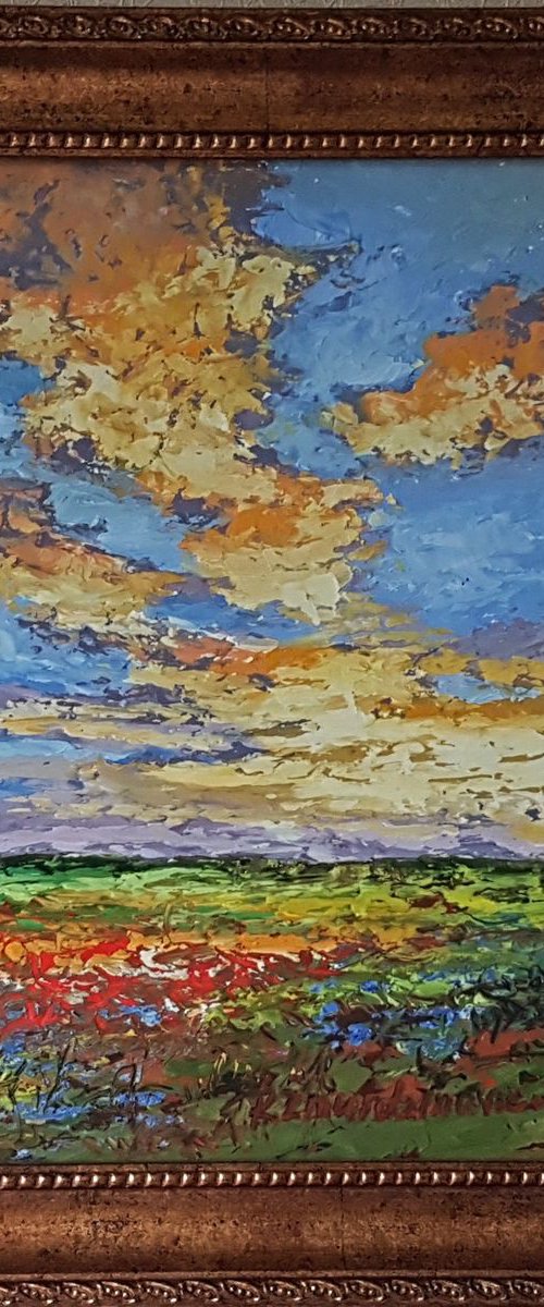 Shining clouds by Romas Zmuidzinavicius