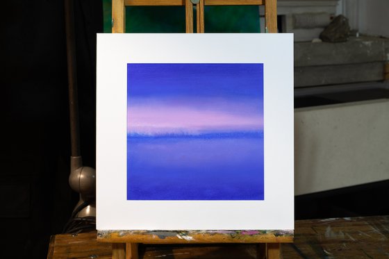 The frozen lake - landscape - Small size affordable art - Ideal decoration - Ready to frame