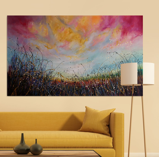 "The Good Place" #1  - Extra large original abstract painting