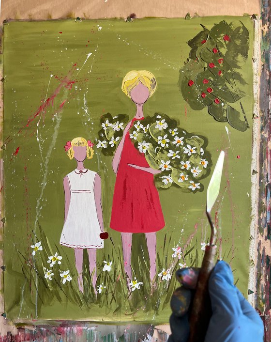 Sisters Original Painting