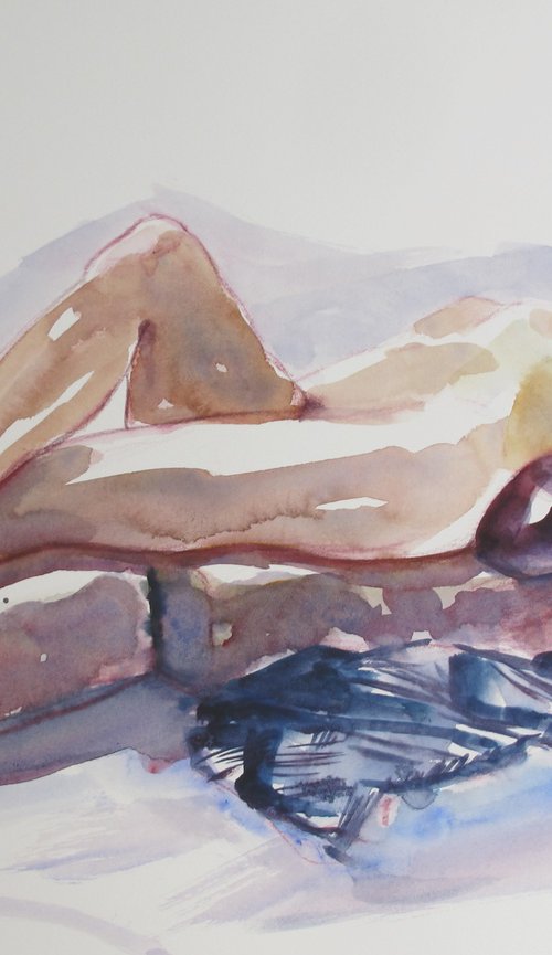 reclining female nude by Rory O’Neill