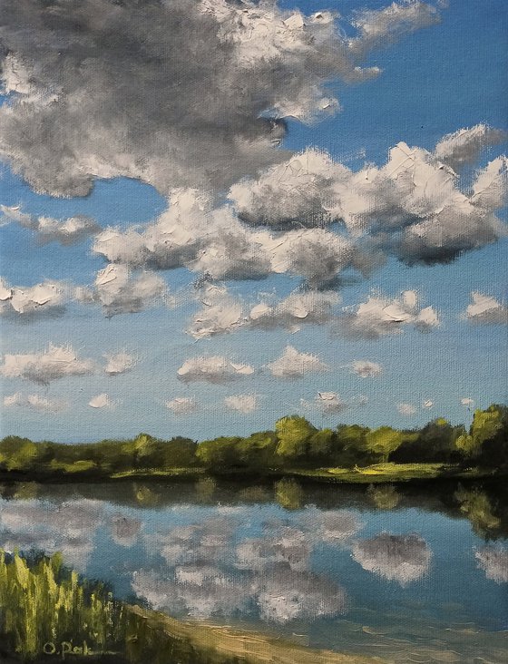 Clouds over the lake