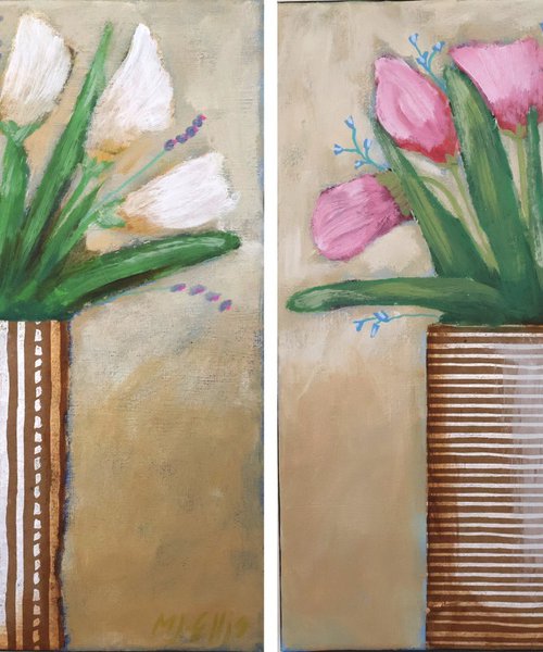 Silver Lining I and II by Mariann Johansen-Ellis