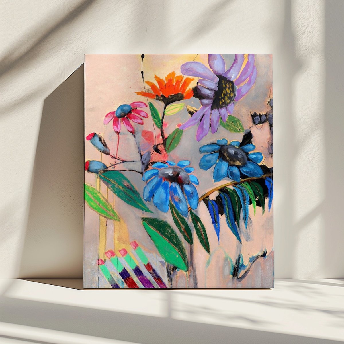 Impressionistic Painting , A Garden Built From Broken Days By Poovi Art, 24 X 30, Artwork For Sale On Artfinder