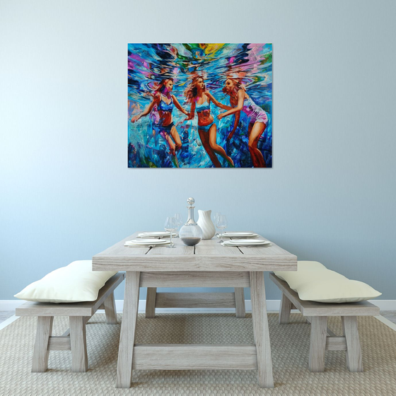 Floating silhouettes