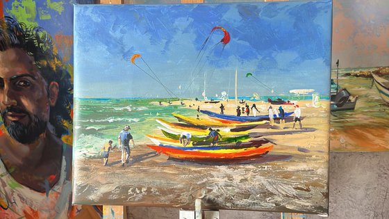Kites over the Sea
