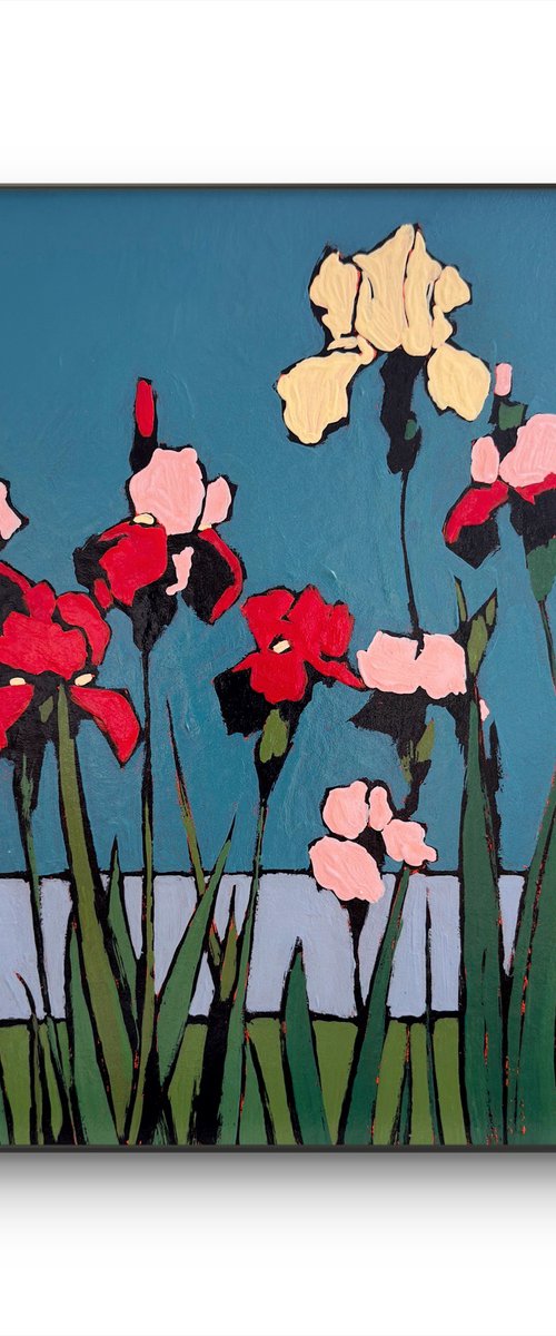 By Pool - Original Artwork 8x8in by Daria Baklykova
