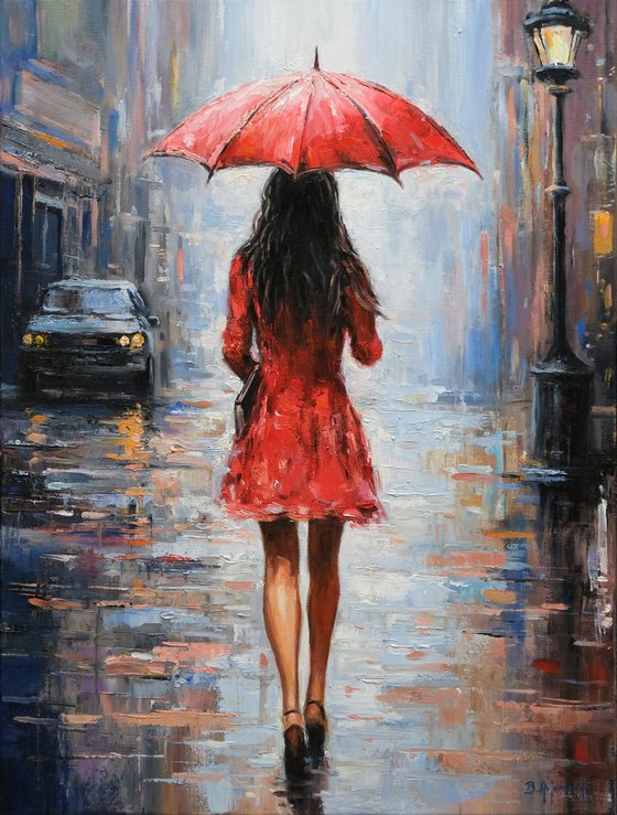 Walking a rainy day