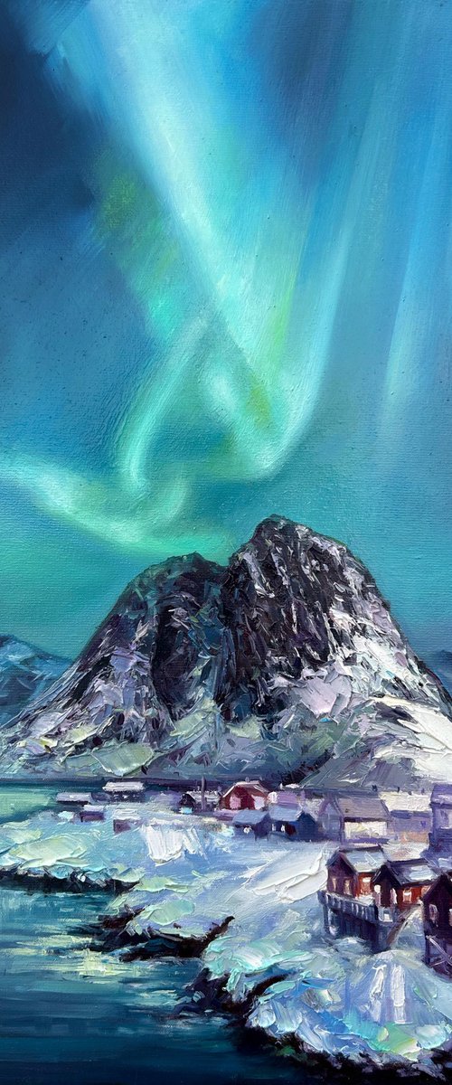 Between Fjord and Sky.Aurora by Artem Grunyka