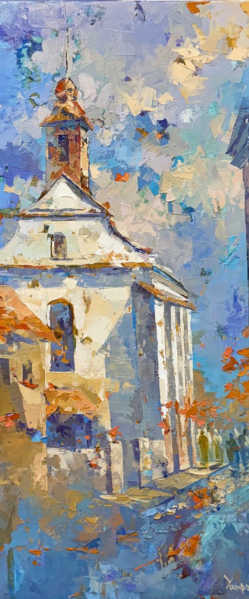 White Stillness of the Old Town by Natalia Yampolskaia