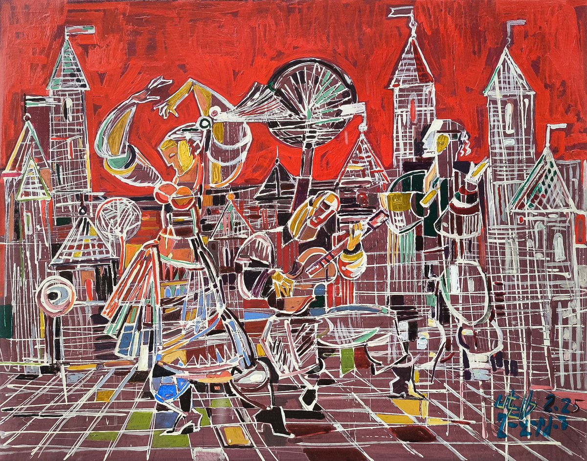 Festive Rhythm By Meliq Khazaryan, 20 X 16, Artwork For Sale On Artfinder