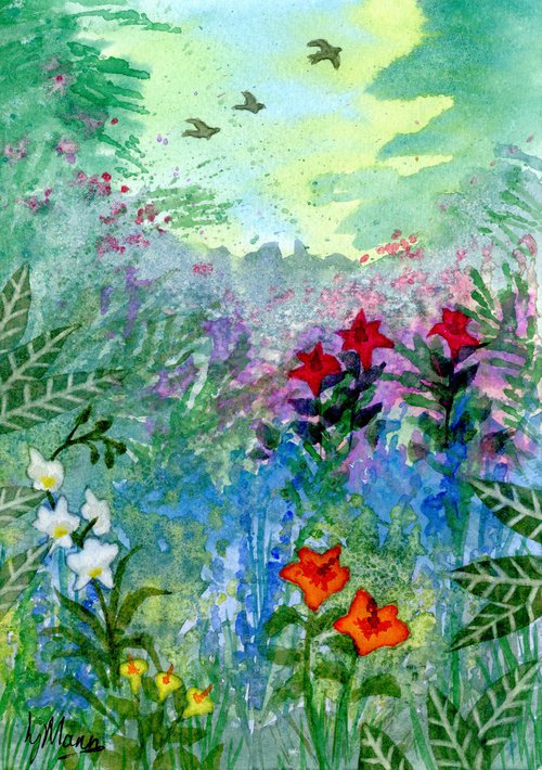 Tropical Garden 1 by Lisa Mann