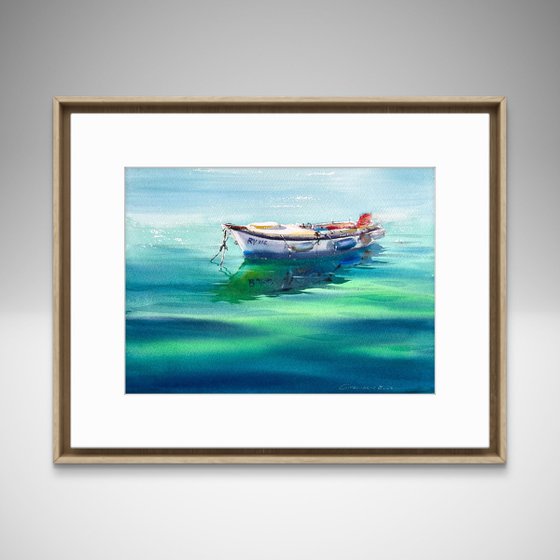 Boat in the Emerald Silence