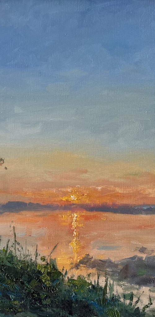 Sunset in Chiang Khan by Sarawut Donrasri