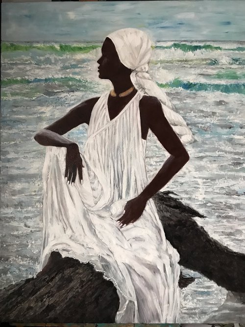 Black Woman by Krystyna Przygoda